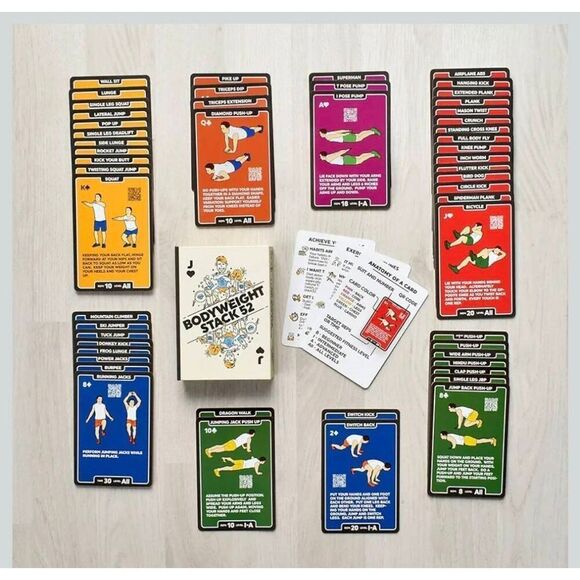 Bodyweight Exercise Cards: Workout Playing Card Game. Designed by a Military Fit - Picture 3 of 14